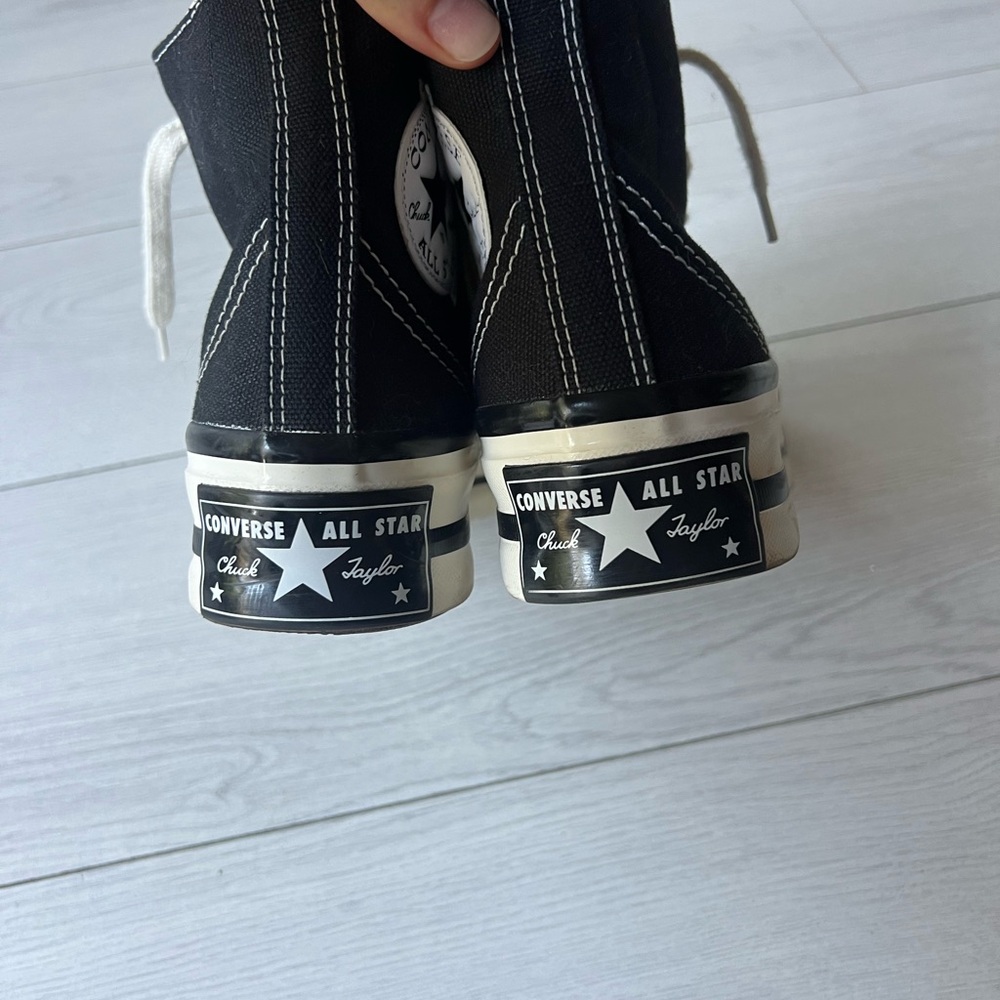 Converse Chuck 7 Plus Black Platform High-Tops Size Women 8 - Picture 5 of 12